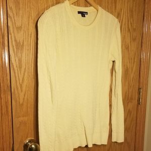 Light Yellow Cabled Sweater
